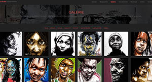 Page Galerie du site de l'artiste Deuz - www.deuz-artist.fr