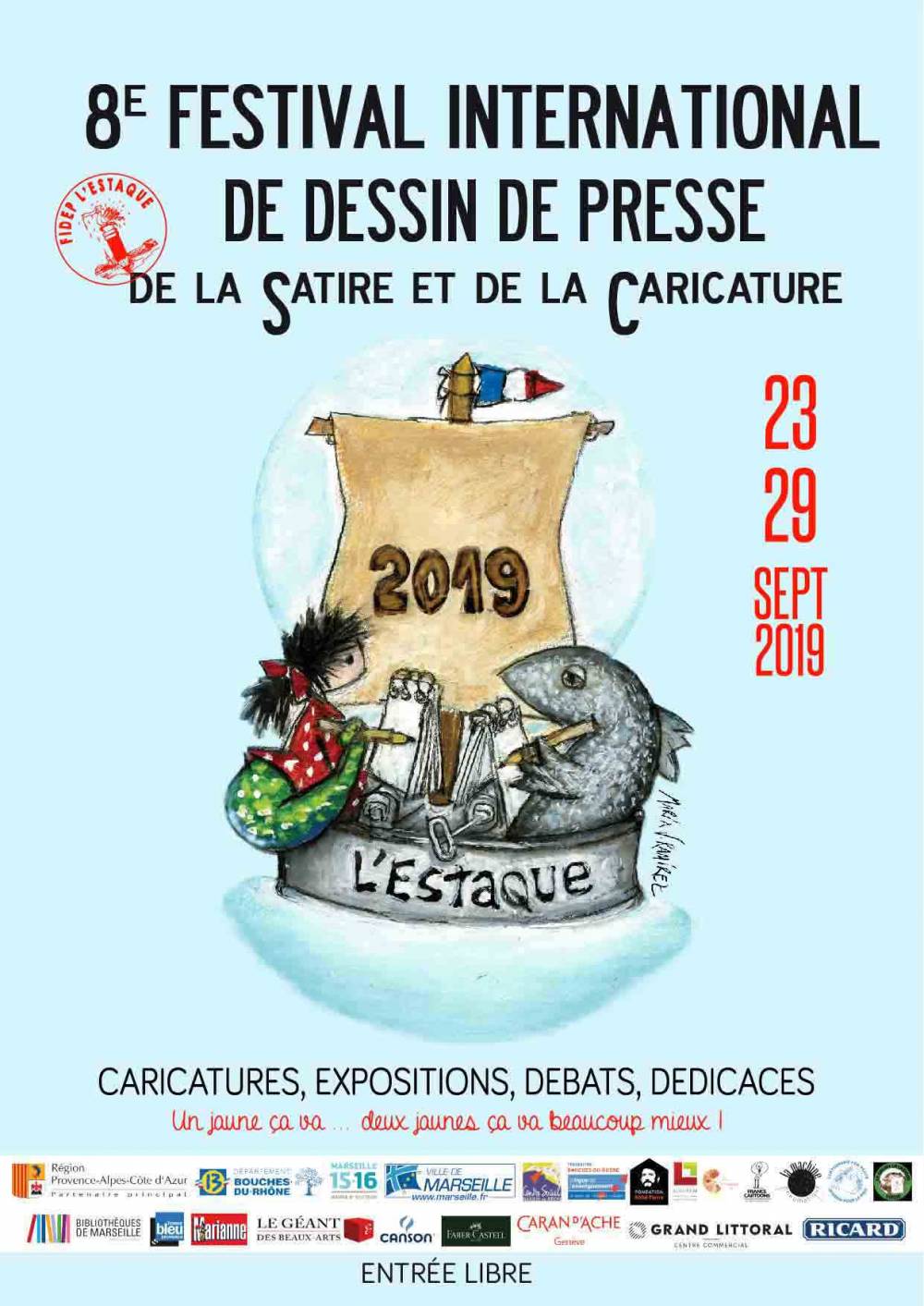 Deuz DU 23 AU 29 SEPTEMBRE 2019 // FESTIVAL DE LA CARICATURE DE L'ESTAQUE